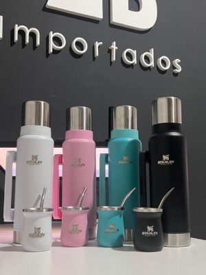 Termo acero 1200ml + Mate+ bombilla