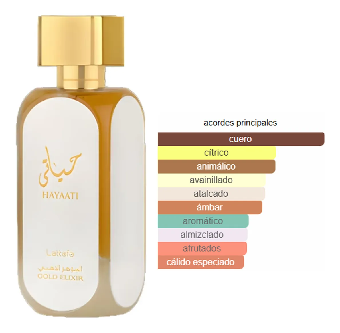 Lattafa Hayaati Gold Elixir Edp 100ml - Imagen 2